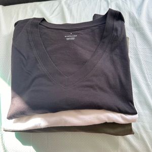Set of 3 everlane v neck tees